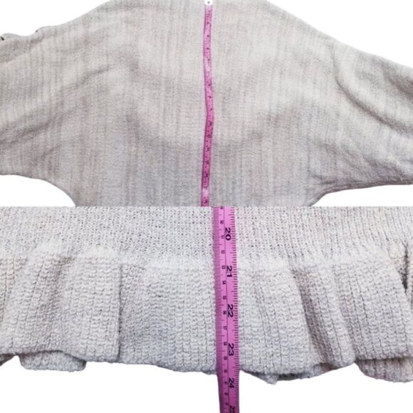 Mango Womens Dropwaist Boatneck Ruffle Sweater Size 4 Small - Picture 5 of 10